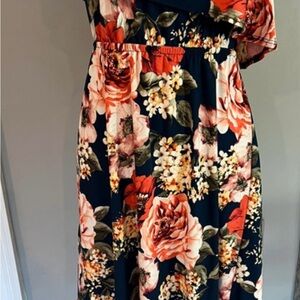 Floral One-Shoulder Dress